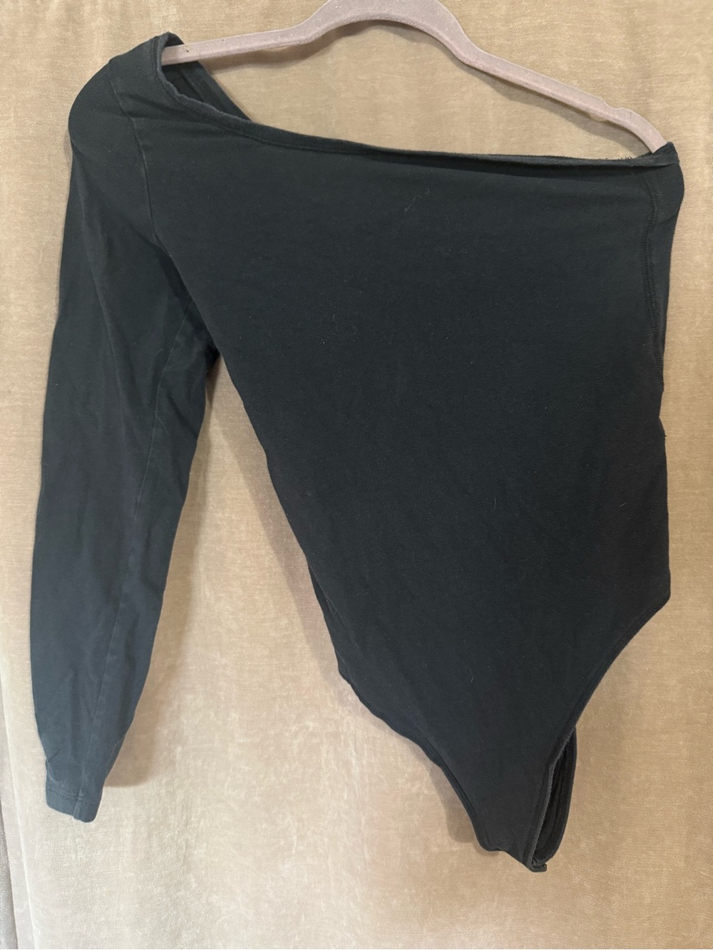 Abercrombie & Fitch Black One-Arm Bodysuit